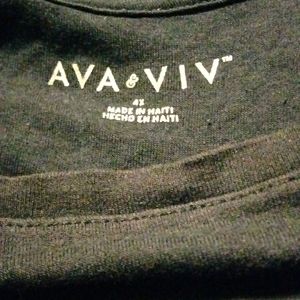 Navy scoop neck shirt